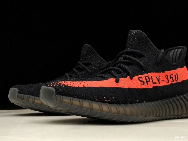 Black 350 Boost Core V2 Yeezy Adidas Red BY9612 0902
